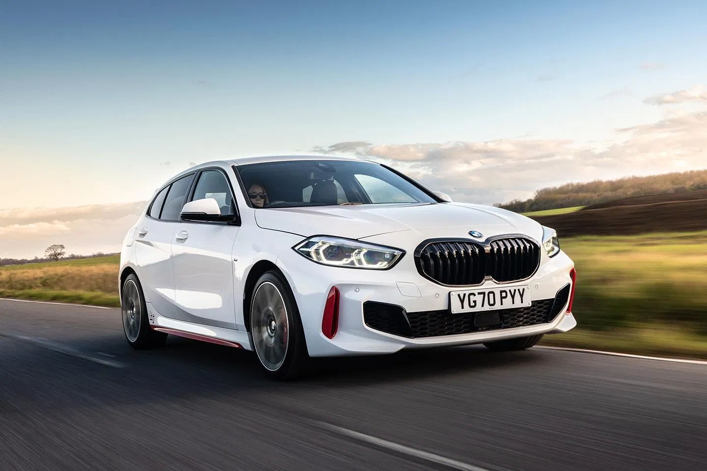 BMW on the road